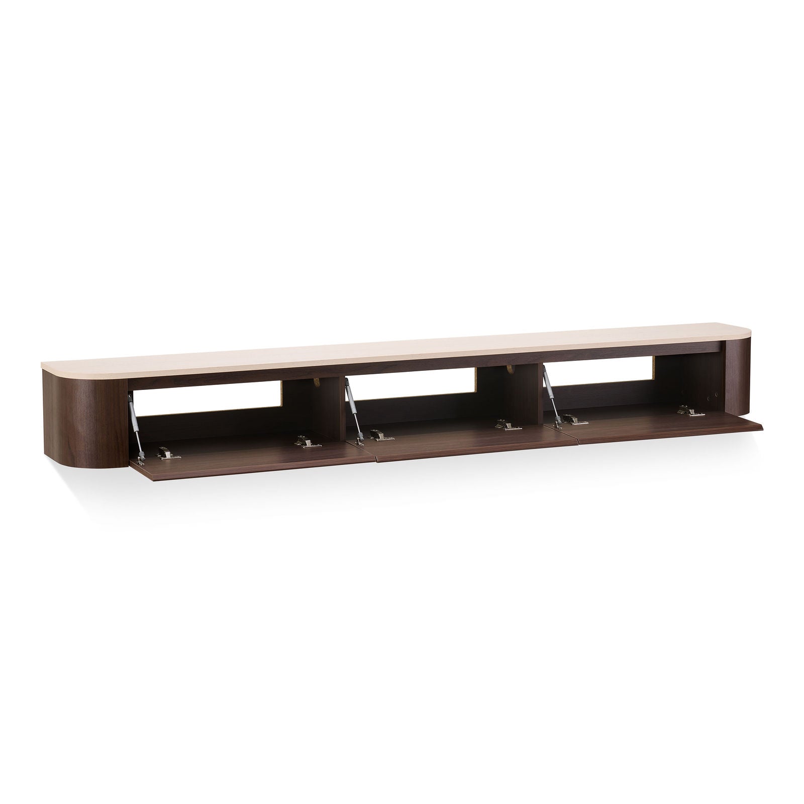 Japandi Tv Meubel Walnoot X Travertine