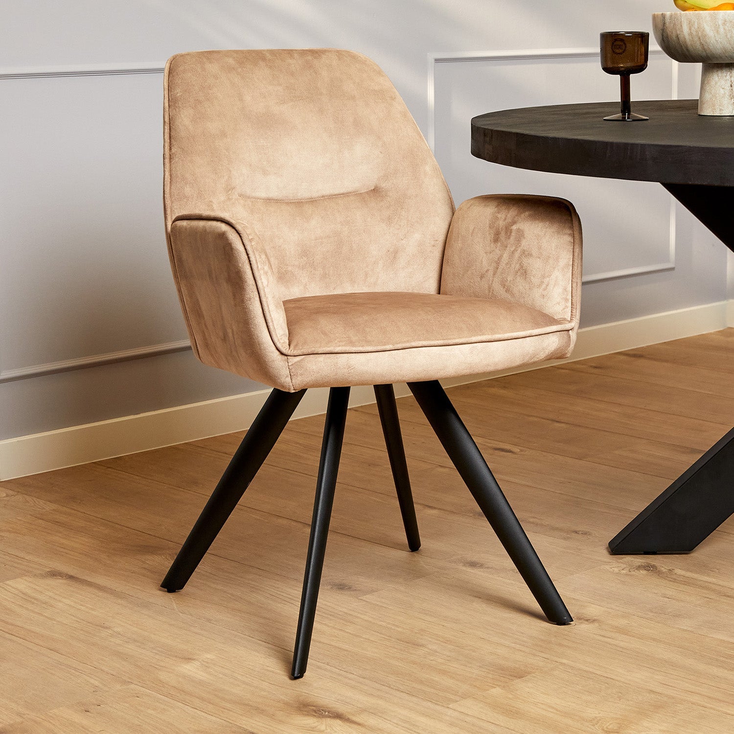 Eetkamerstoel Nova | Beige Velvet