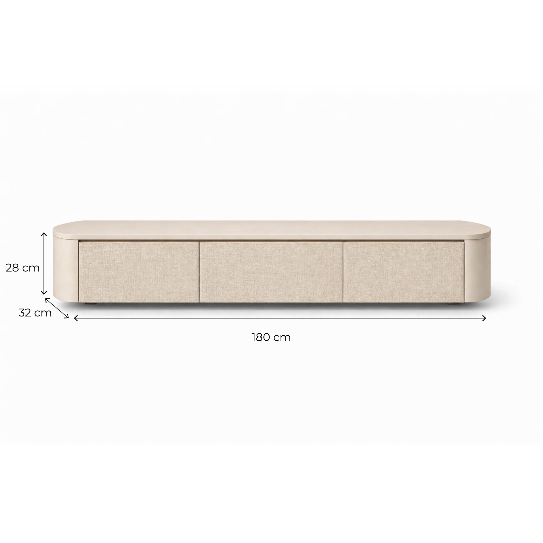 Japandi Tv Meubel Beige X Linnen