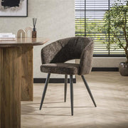 Eetkamerstoel Salon | Bruin Stof