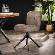 Eetkamerstoel Read | Taupe Bouclé | Magazijn leegverkoop