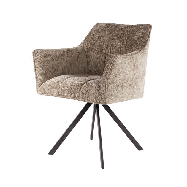 Eetkamerstoel Raster | Stof Hoven Champagne