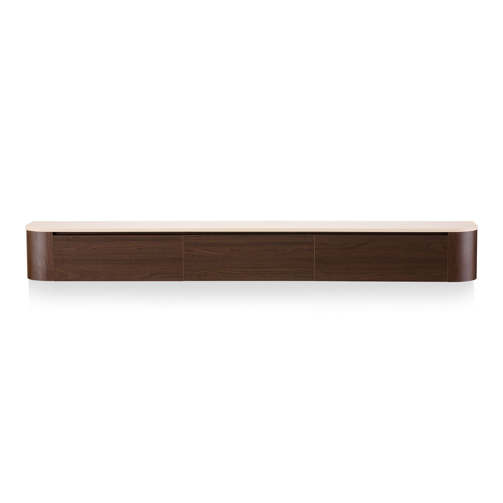 Japandi Tv Meubel Walnoot X Travertine