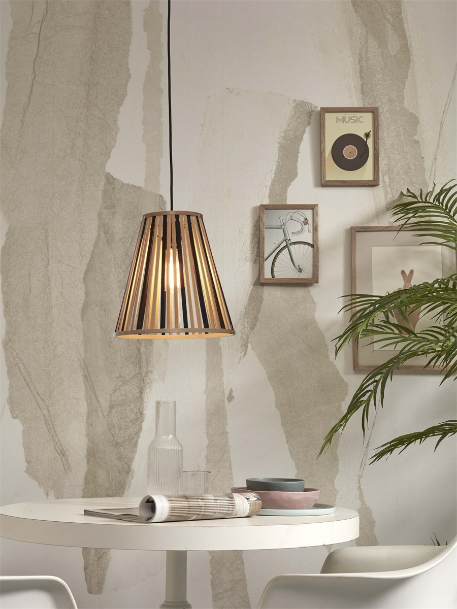 Hanglamp Merapi S Zwart/Naturel