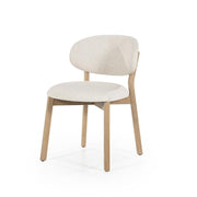 Eetkamerstoel Mikky | Beige Stof | Houten Poten