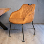 Eetkamerstoel Metric Cognac | Magazijn leegverkoop