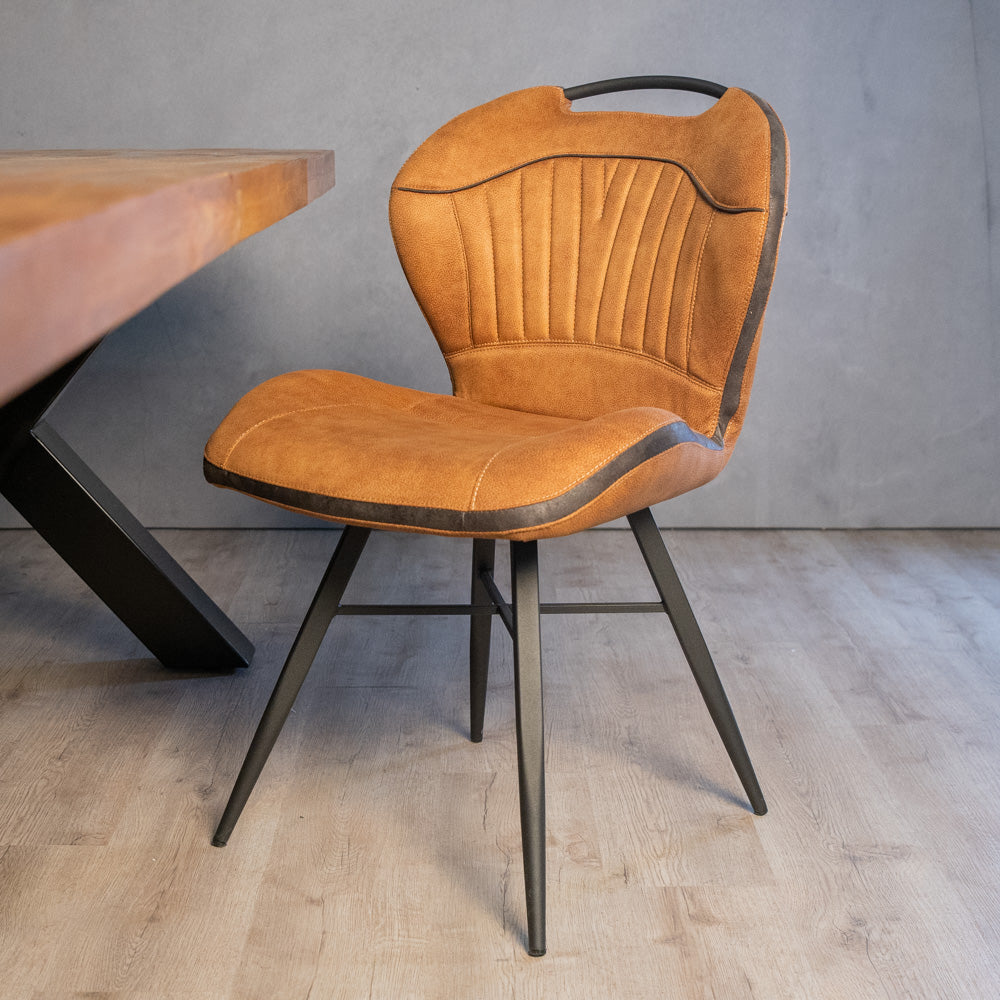 Eetkamerstoel Splash | Cognac Microvezel