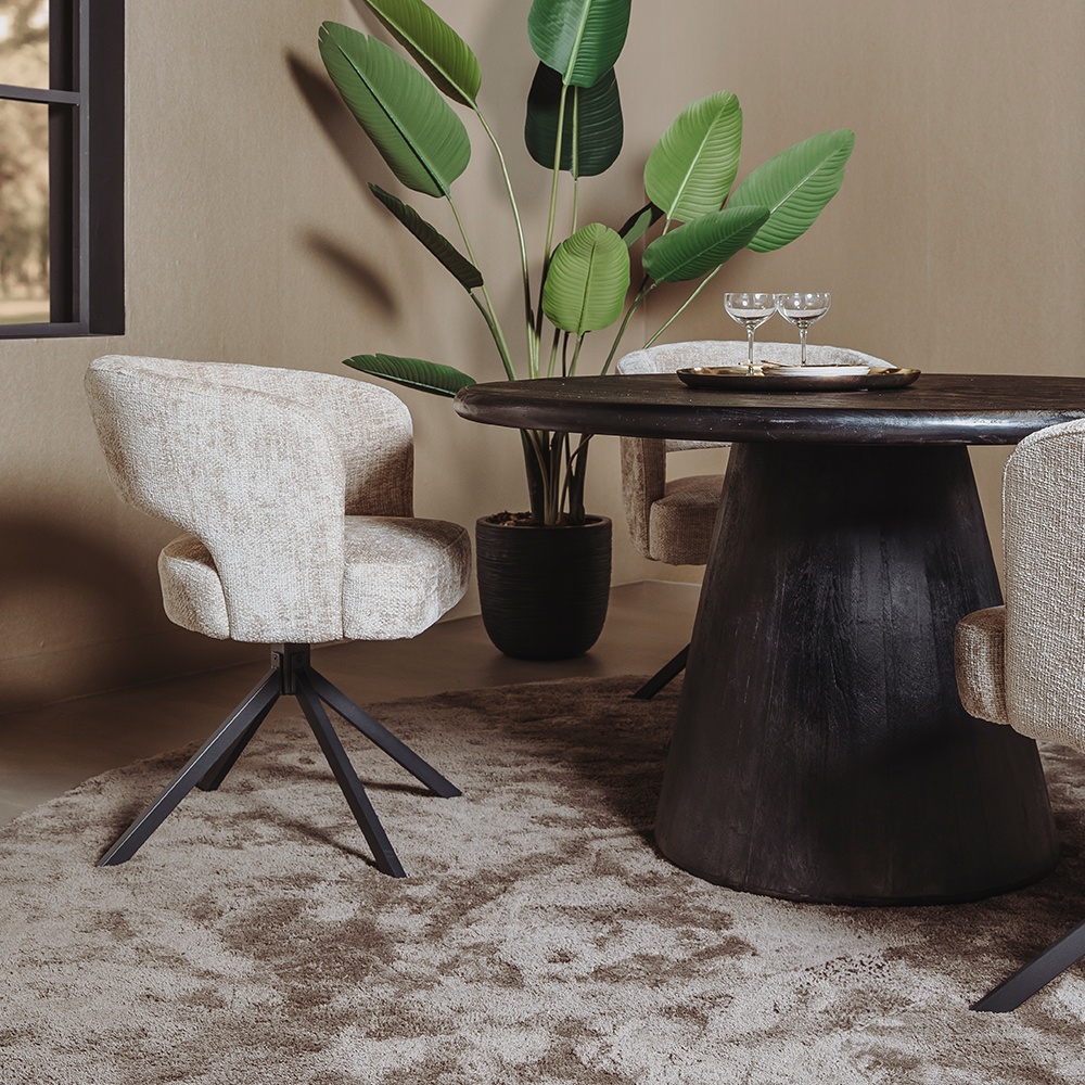 Eetkamerstoel Mura | Beige Stof