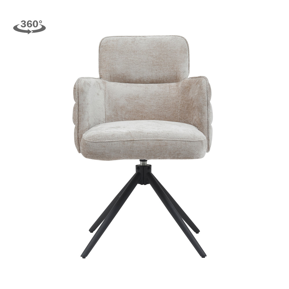 Eetkamerstoel Rumo | Beige Stof | Magazijn leegverkoop