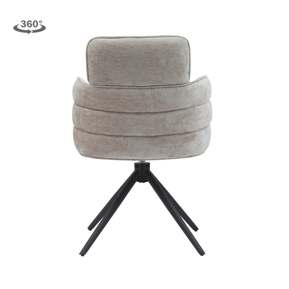 Eetkamerstoel Rumo | Beige Stof | Magazijn leegverkoop