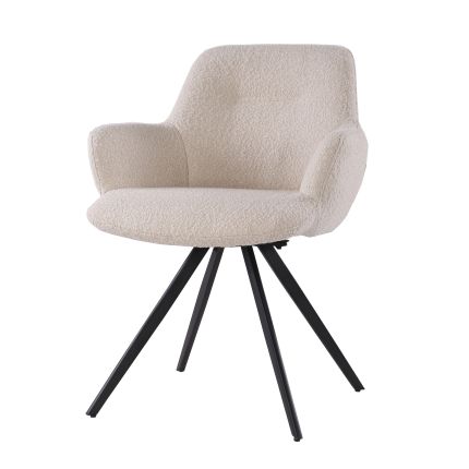 Eetkamerstoel Doreen | Naturel Bouclé