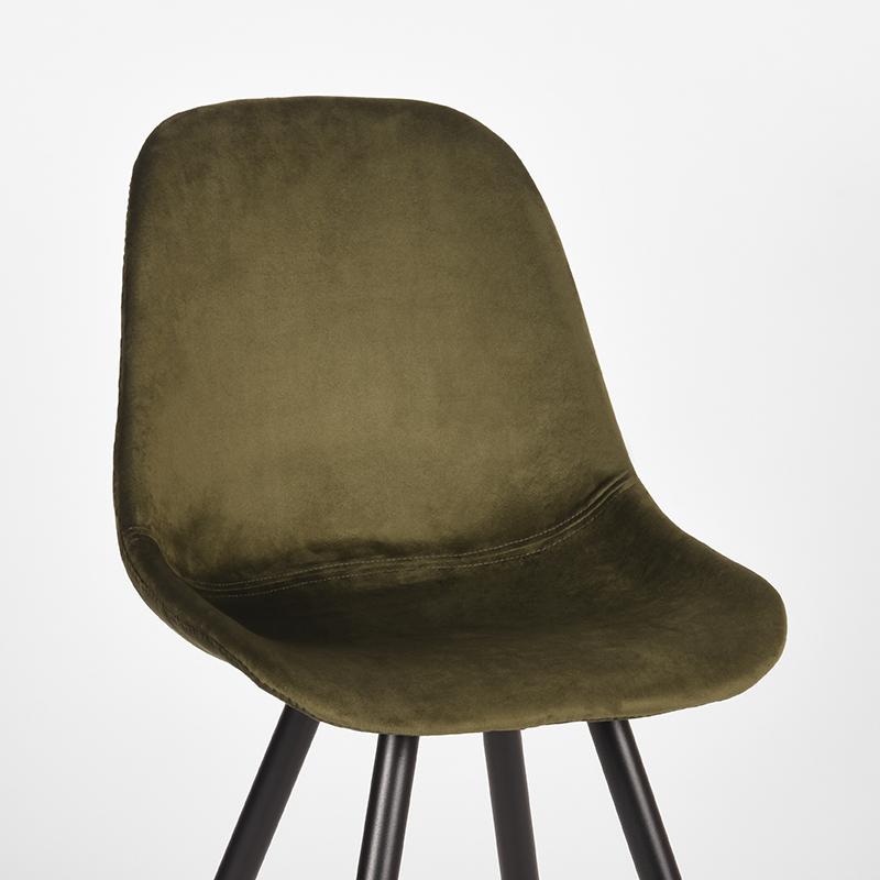 Eetkamerstoel Capri | Groen Velvet