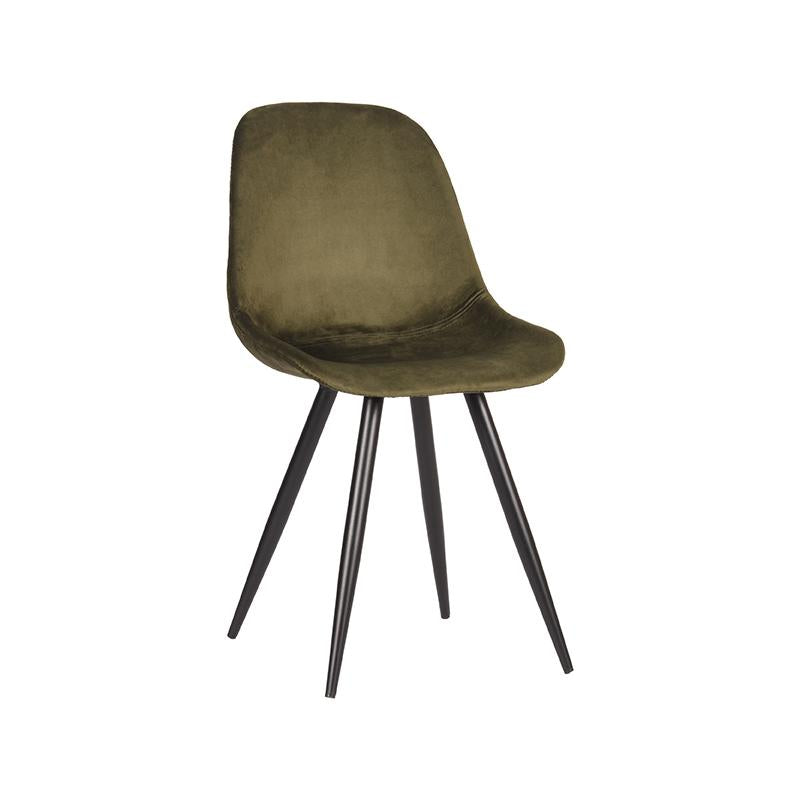 Eetkamerstoel Capri | Groen Velvet