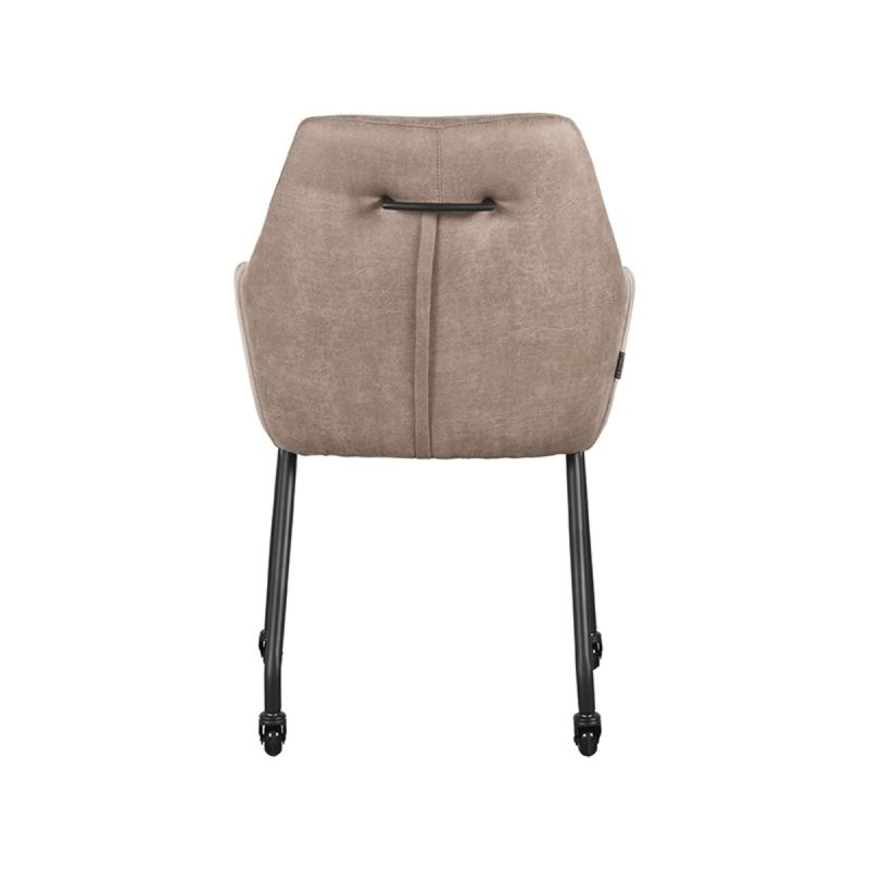 Eetkamerstoel Lenny | Taupe | Magazijn leegverkoop