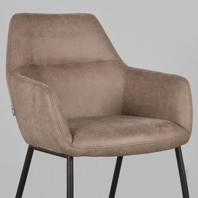 Eetkamerstoel Lenny | Taupe | Magazijn leegverkoop