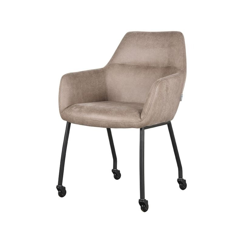 Eetkamerstoel Lenny | Taupe | Magazijn leegverkoop