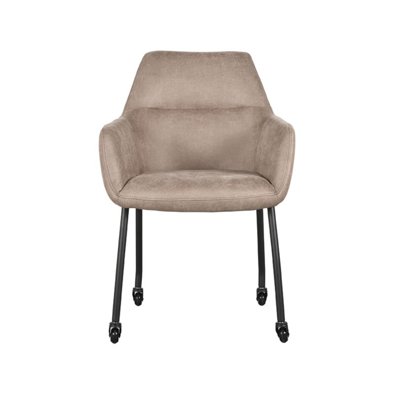 Eetkamerstoel Lenny | Taupe | Magazijn leegverkoop