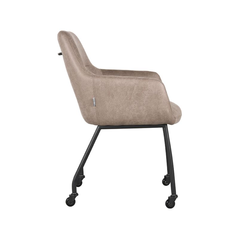 Eetkamerstoel Lenny | Taupe | Magazijn leegverkoop