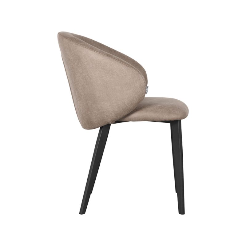 Eetkamerstoel Logan | Taupe Micro Suède