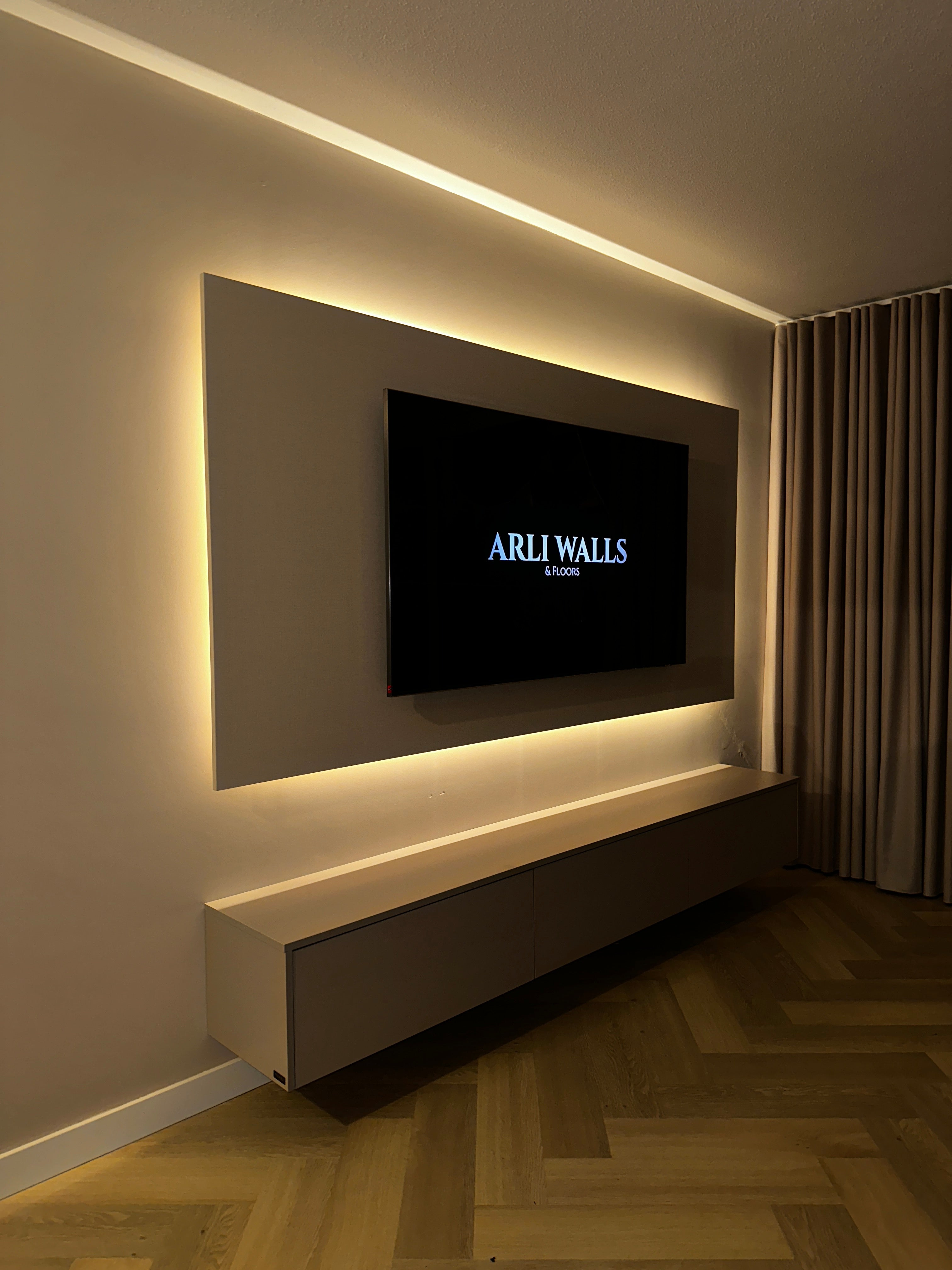 Tv Meubel Beige Taupe Matt