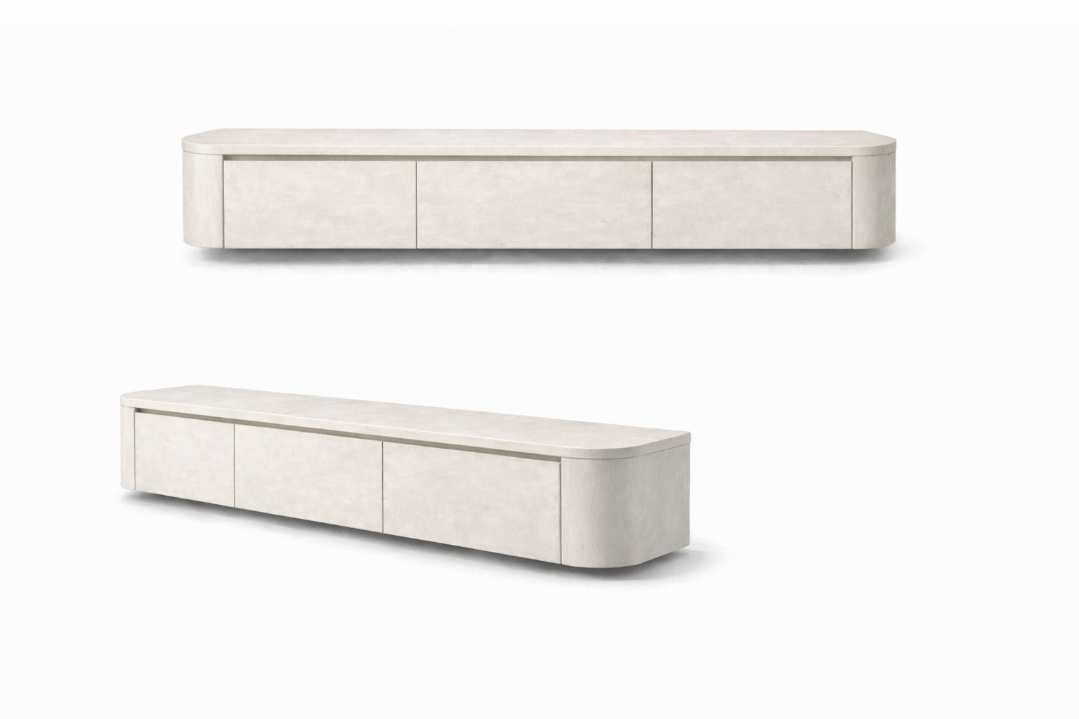 Japandi Tv Meubel Betoncire Off White