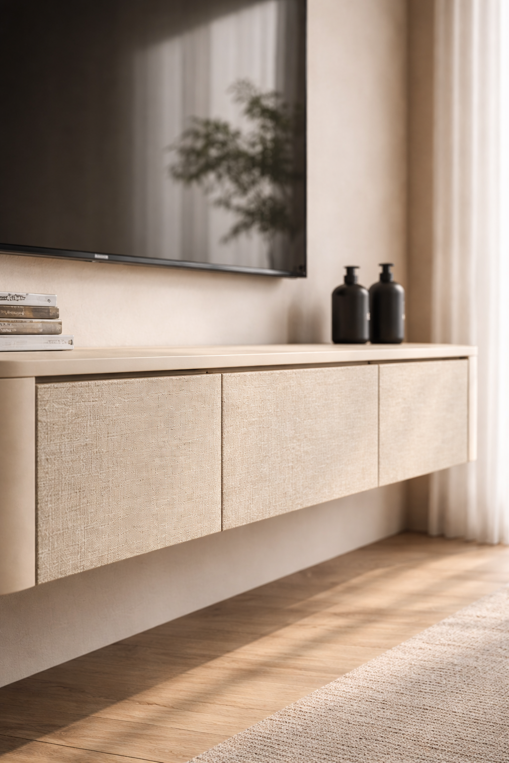 Japandi Tv Meubel Beige X Linnen