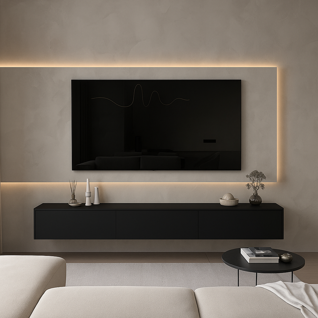 Tv Meubel Zwart Matt