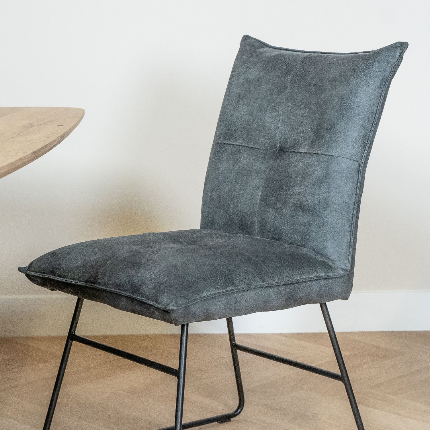 Eetkamerstoel Ivo Clyde Antraciet | Magazijn leegverkoop