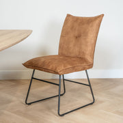 Eetkamerstoel Ivo Clyde Cognac | Magazijn leegverkoop