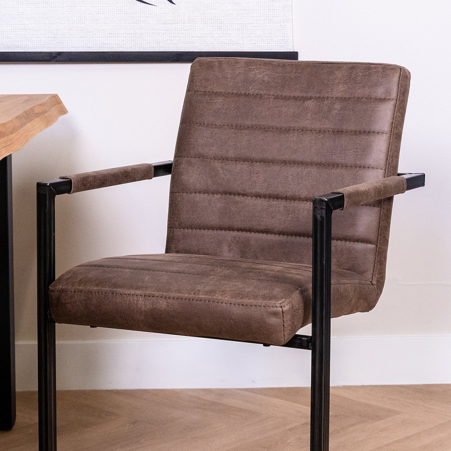 Eetkamerstoel Rocca | Donker Bruin Bull