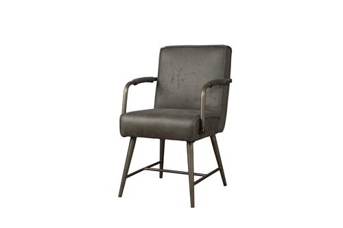 Eetkamerstoel Belmonte | Met armleuning | Fabric Cherokee Grijs
