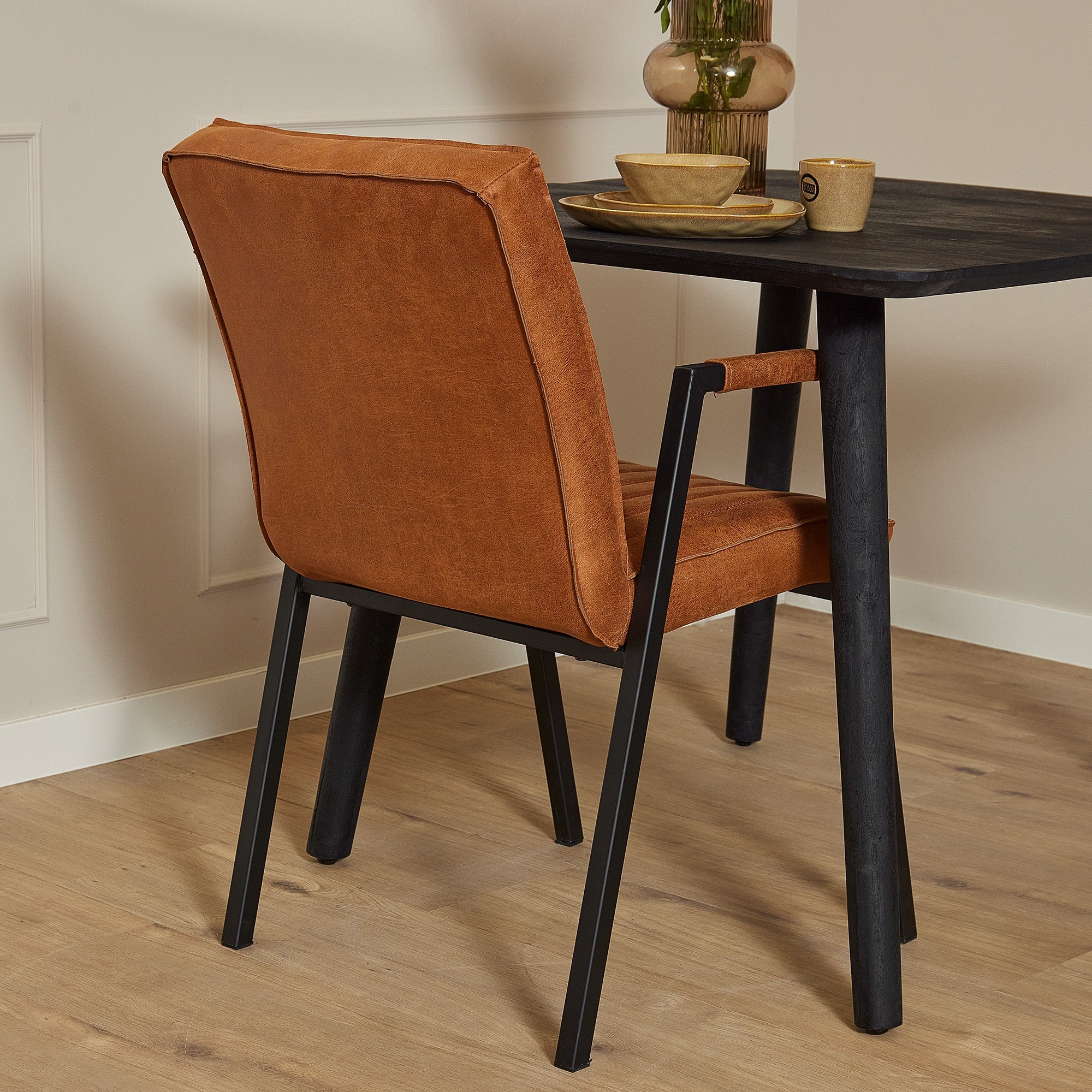 Eetkamerstoel Tivoli met arm | Cognac