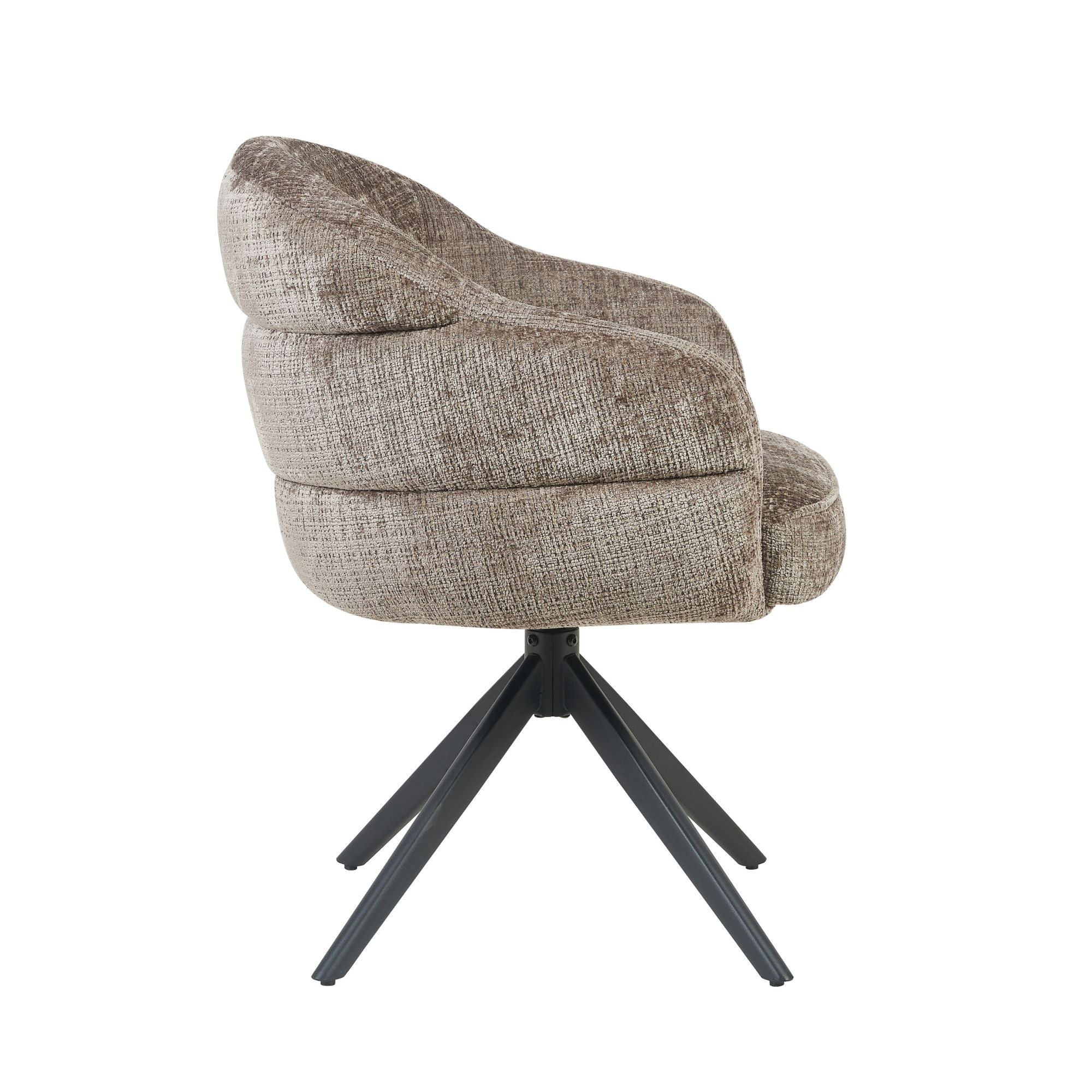 Eetkamerstoel Bella | Clay Cremona | Onderstel Black