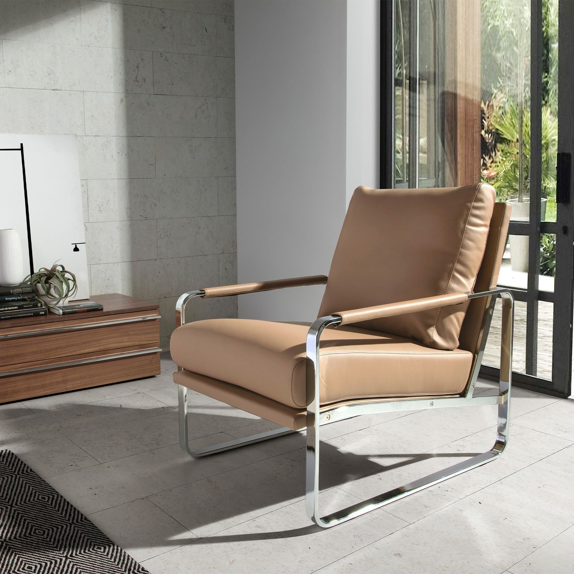 Japandi Fauteuil Sandika ™ ~ Bruin