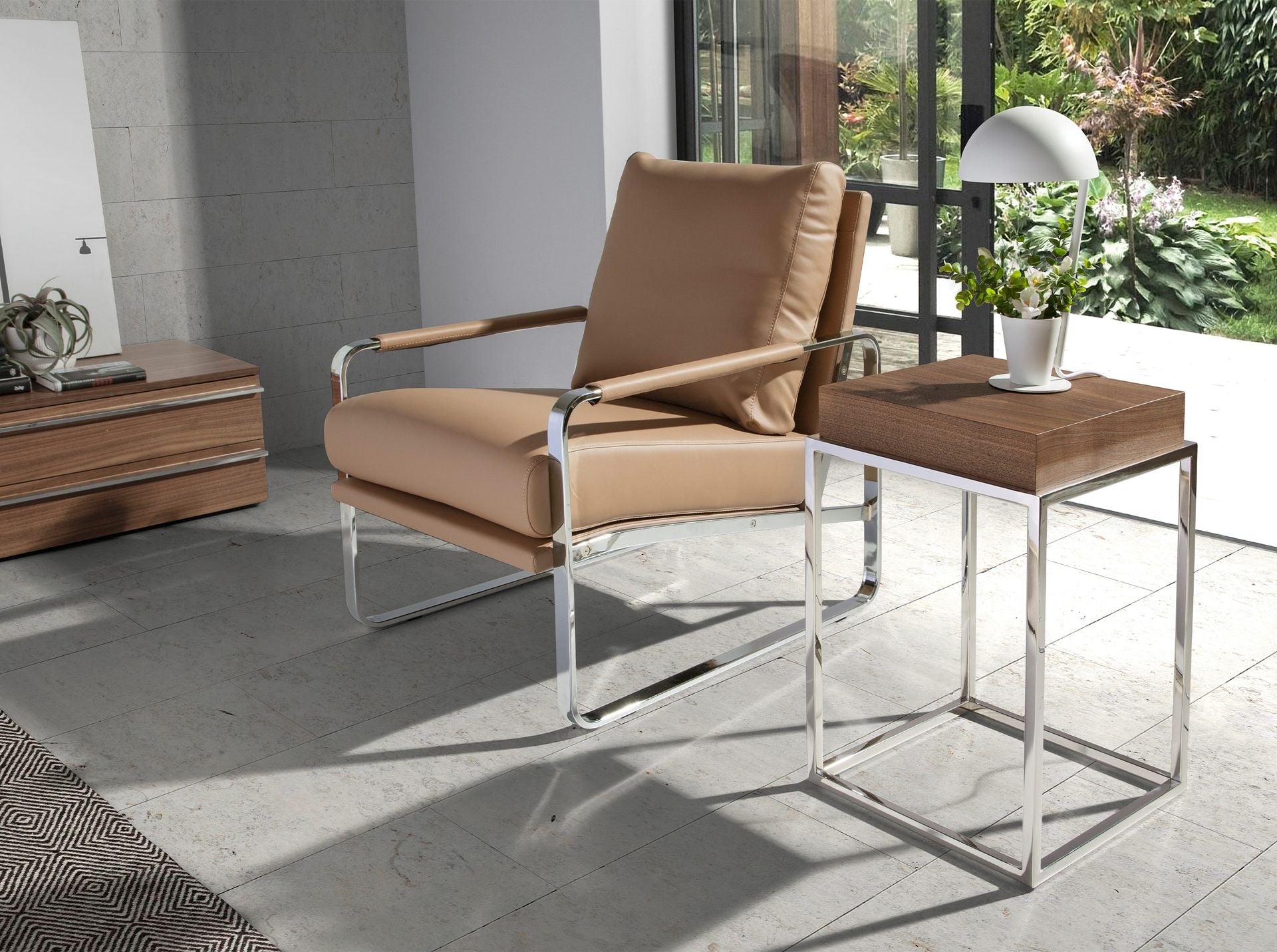 Japandi Fauteuil Sandika ™ ~ Bruin