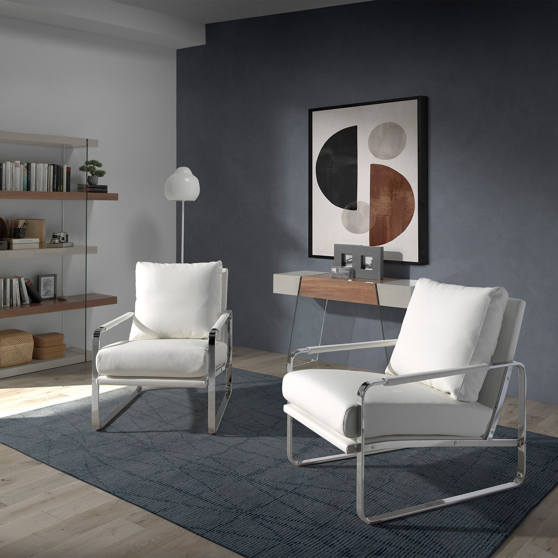 Japandi Fauteuil Sandika ™ ~ Wit