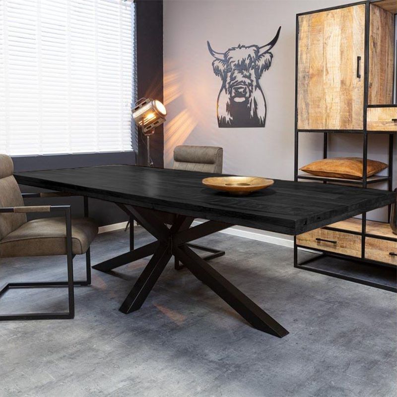 Eettafel Apollo | Zwart Mangohout