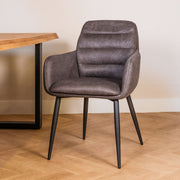 Eetkamerstoel Bailey | Antraciet | Magazijn leegverkoop