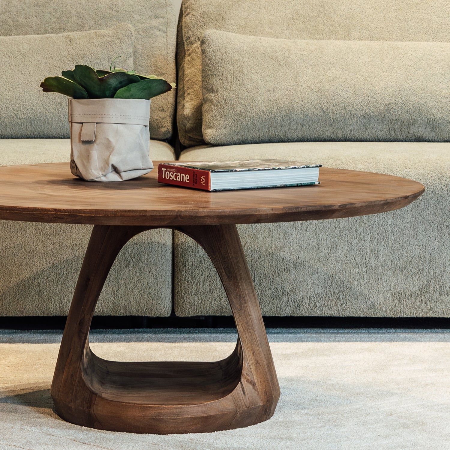 Salontafel Bremen | Rond | Dark Walnut