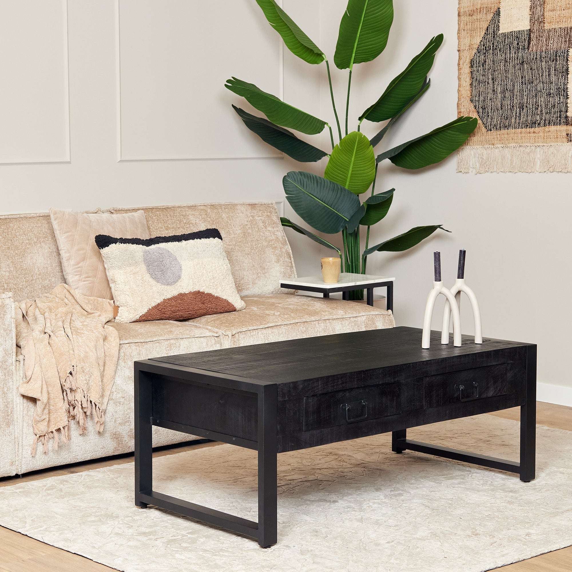 Salontafel Britt | 2 Lades | Black